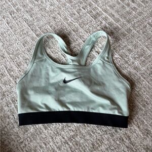 Nike Mint Green Sports Bra with Black Underband